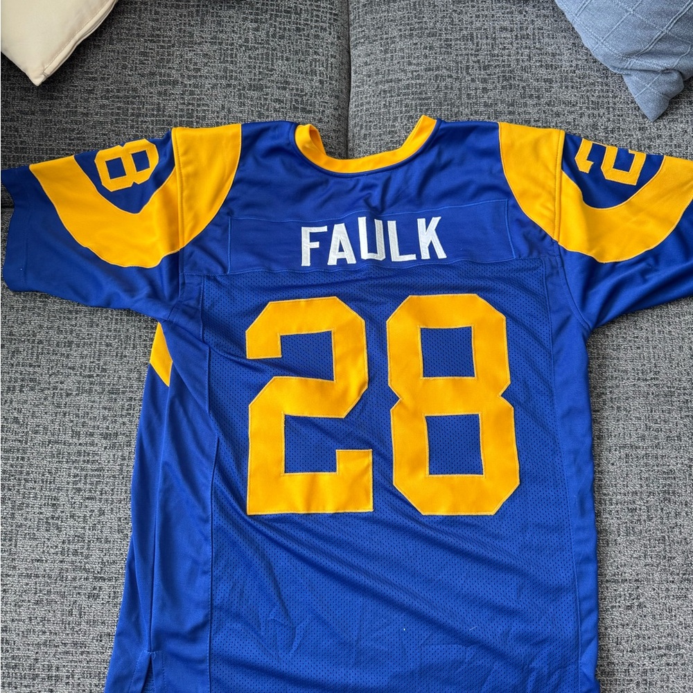 Replica Marshall Faulk Rams Throwback Jersey